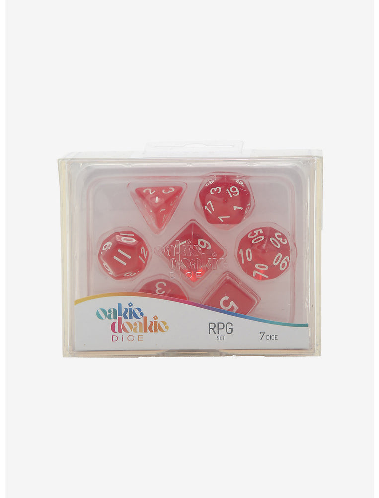 Oakie Doakie Dice - Translucent Red