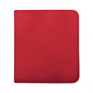 12 Pocket Zippered Binder - Red