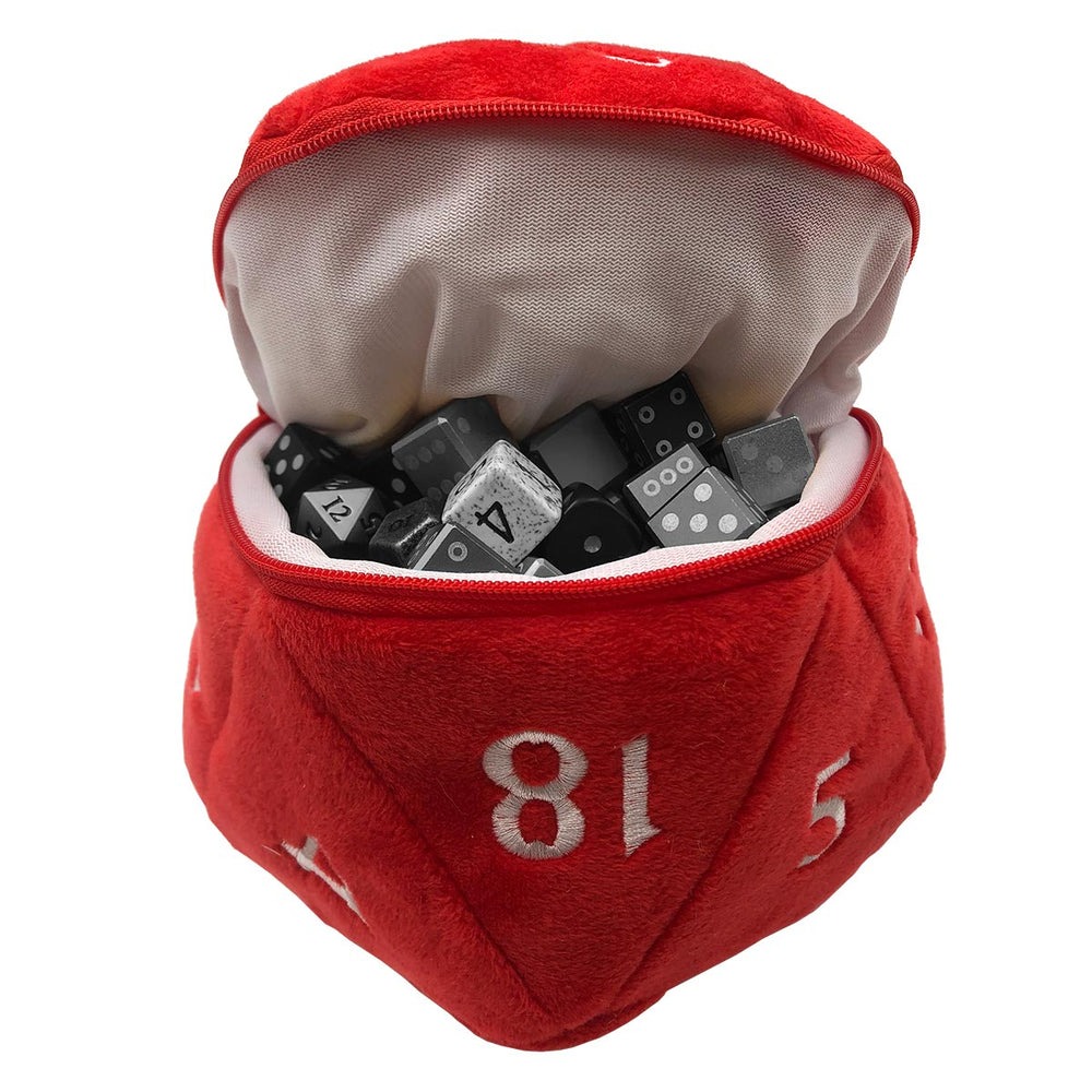 D&D - Dice Bag - D20 Red/White