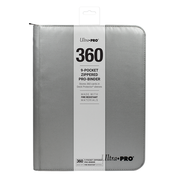 Ultra Pro - 9 pocket Zippered Binder - Silver