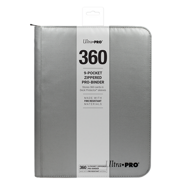 Ultra Pro - 9 pocket Zippered Binder - Silver