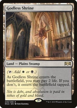 Godless Shrine [Ravnica Allegiance Promos]