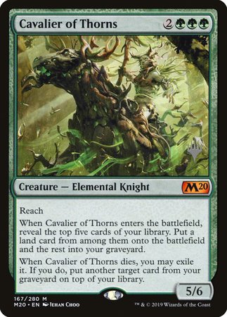 Cavalier of Thorns [Core Set 2020 Promos]