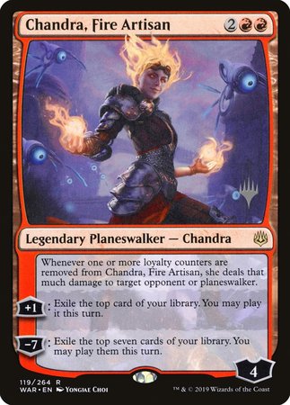 Chandra, Fire Artisan [War of the Spark Promos]