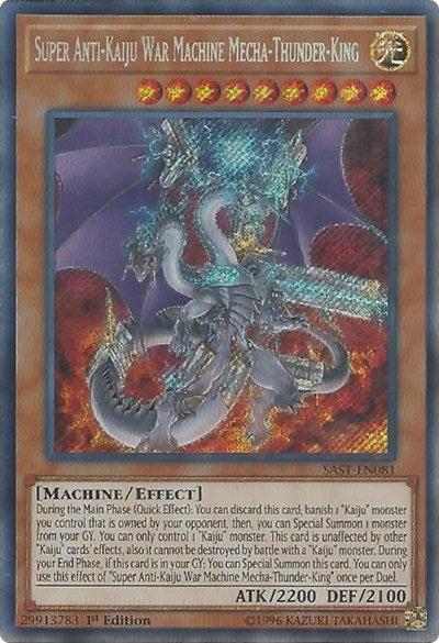 Super Anti-Kaiju War Machine Mecha-Thunder-King [SAST-EN081] Secret Rare