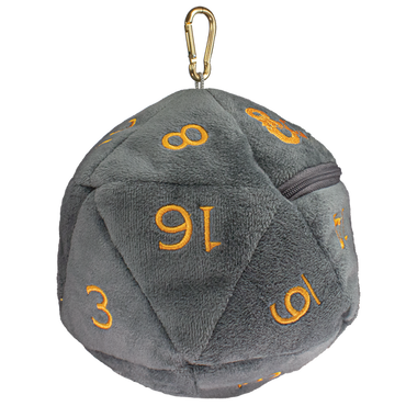 D&D - Dice Bag - D20 Gray/Gold