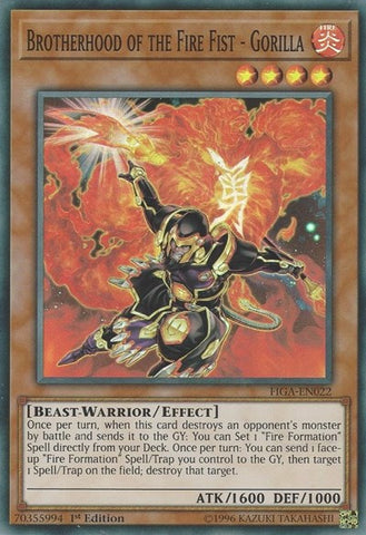 Brotherhood of the Fire Fist - Gorilla [FIGA-EN022] Super Rare