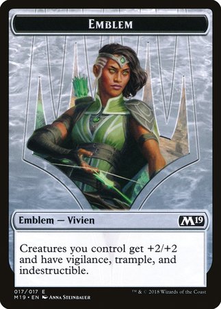 Emblem - Vivien Reid [Core Set 2019 Tokens]