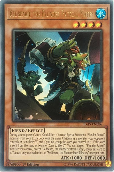 Redbeard, the Plunder Patroll Matey [IGAS-EN086] Ultra Rare