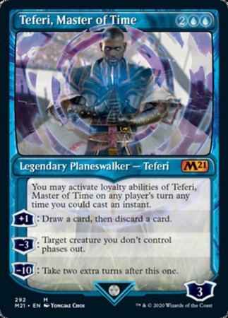 Teferi, Master of Time (Showcase) (292) [Core Set 2021]