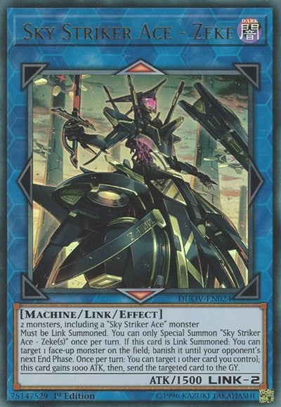 Sky Striker Ace - Zeke [DUOV-EN024] Ultra Rare