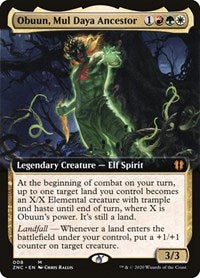 Obuun, Mul Daya Ancestor (Extended Art) [Zendikar Rising Commander]