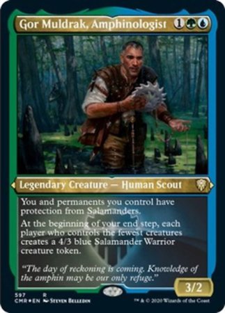 Gor Muldrak, Amphinologist (Foil Etched) [Commander Legends]