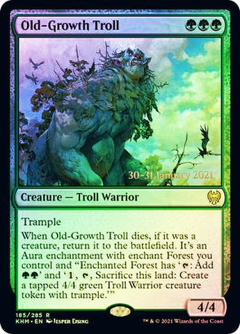 Old-Growth Troll  [Kaldheim Prerelease Promos]