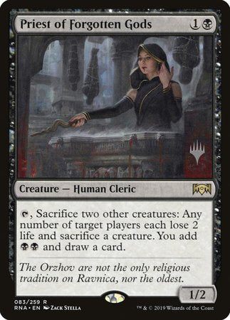 Priest of Forgotten Gods [Ravnica Allegiance Promos]