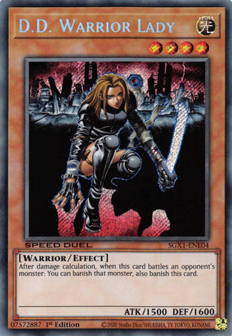 D.D. Warrior Lady [SGX1-ENE04] Secret Rare