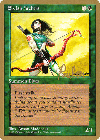 Elvish Archers (Preston Poulter) [Pro Tour Collector Set]