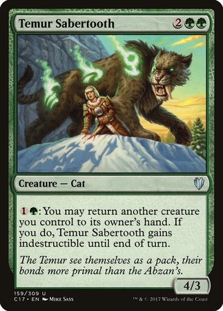 Temur Sabertooth [Commander 2017]