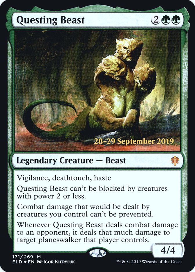 Questing Beast  [Throne of Eldraine Prerelease Promos]