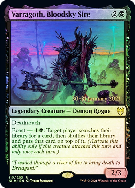 Varragoth, Bloodsky Sire  [Kaldheim Prerelease Promos]