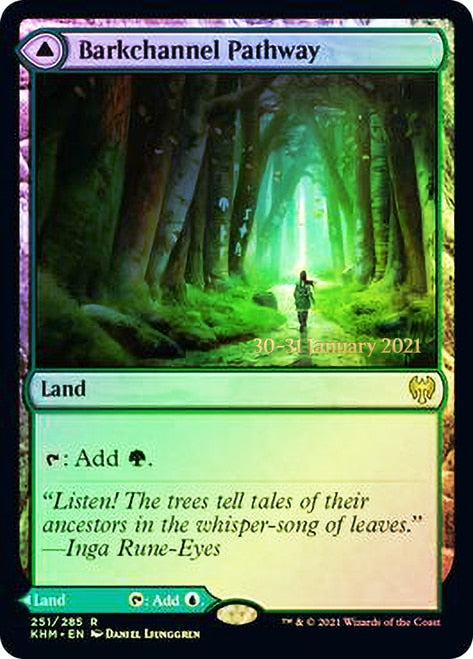 Barkchannel Pathway // Tidechannel Pathway  [Kaldheim Prerelease Promos]