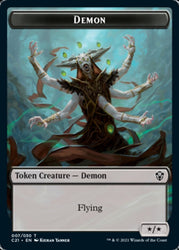 Demon // Fungus Beast Token [Commander 2021 Tokens]