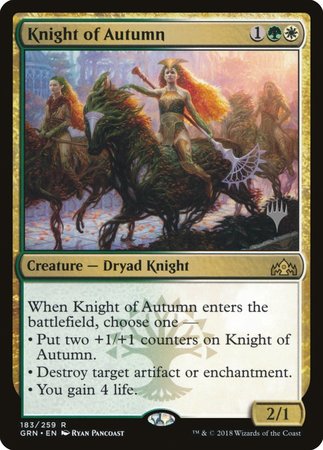 Knight of Autumn [Guilds of Ravnica Promos]