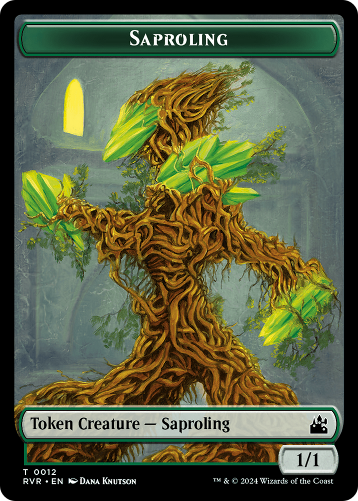 Saproling // Centaur Double-Sided Token [Ravnica Remastered Tokens]