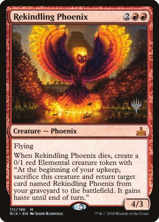 Rekindling Phoenix [Rivals of Ixalan Promos]