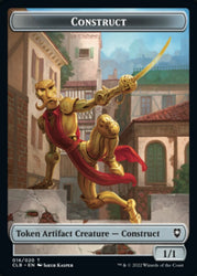 Treasure // Construct Double-sided Token [Commander Legends: Battle for Baldur's Gate Tokens]