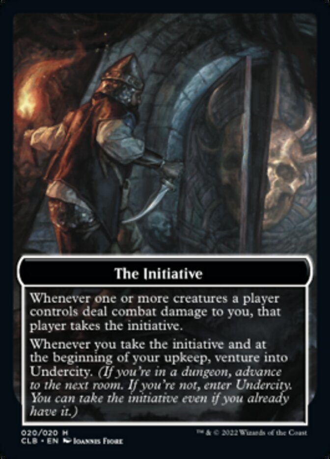 The Initiative // Undercity Double-sided Token [Commander Legends: Battle for Baldur's Gate Tokens]