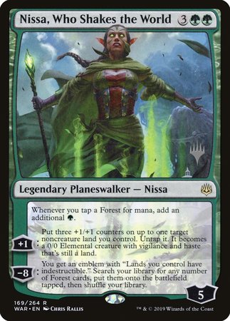 Nissa, Who Shakes the World [War of the Spark Promos]