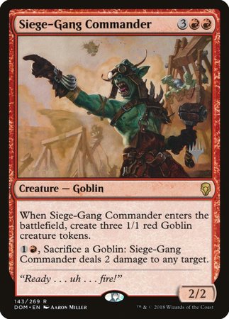 Siege-Gang Commander [Dominaria Promos]