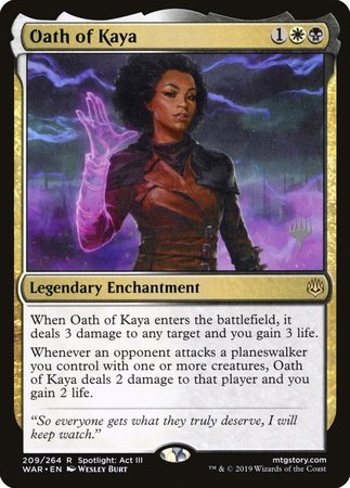 Oath of Kaya [War of the Spark Promos]