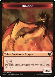 Dragon // Golem Token [Commander Legends Tokens]