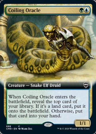 Coiling Oracle (Extended Art) [Commander Legends]