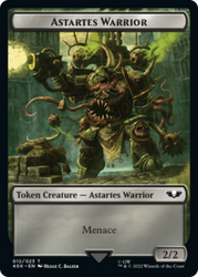 Spawn // Astartes Warrior (Surge Foil) [Universes Beyond: Warhammer 40,000 Tokens]