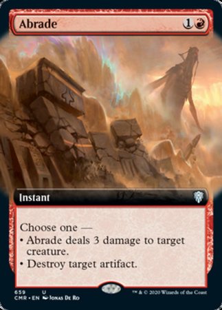 Abrade (Extended Art) [Commander Legends]