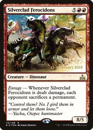 Silverclad Ferocidons [Rivals of Ixalan Promos]