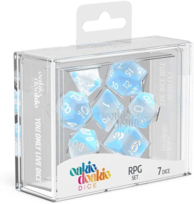 Oakie Doakie - Dice - Glow in the Dark, Arctic (RPG)