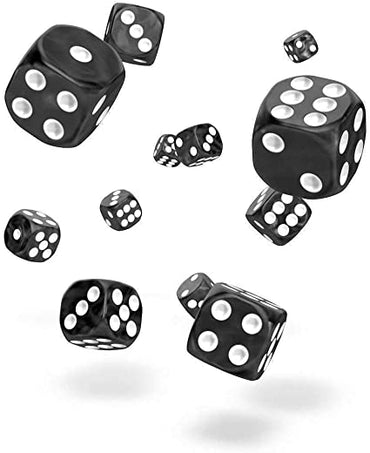 Oakie Doakie Dice - Marble Black (D6)