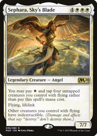 Sephara, Sky's Blade [Core Set 2020 Promos]