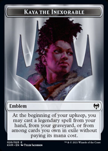 Emblem - Kaya, the Inexorable [Kaldheim]