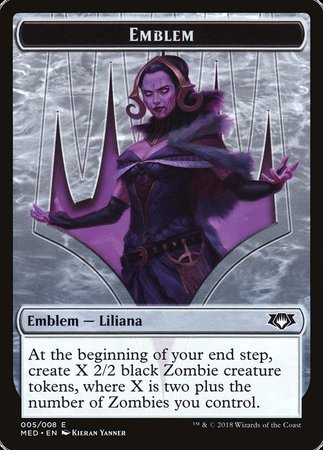 Emblem - Liliana, the Last Hope [Mythic Edition Tokens]