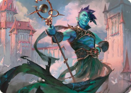 Haughty Djinn Art Card [Dominaria United Art Series]