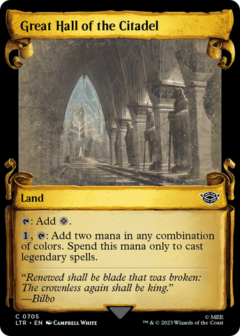 Great Hall of the Citadel [The Lord of the Rings: Tales of Middle-Earth Showcase Scrolls]