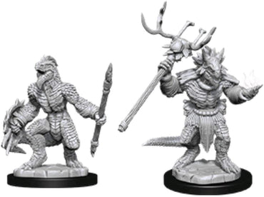 D&D - Minis - Nolzur's Marvelous Miniatures - Lizardfolk & Shaman