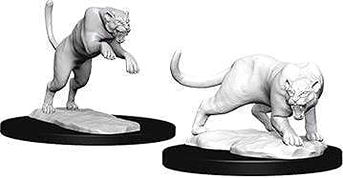 D&D - Minis - Nolzur's Marvelous Miniatures - Panther & Leapard