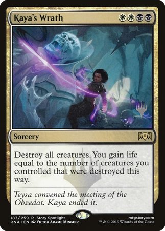 Kaya's Wrath [Ravnica Allegiance Promos]