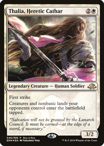 Thalia, Heretic Cathar (Buy-A-Box) [Eldritch Moon Promos]